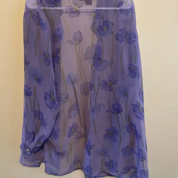 Lane Bryant Lavender Top - Picture 2 of 3